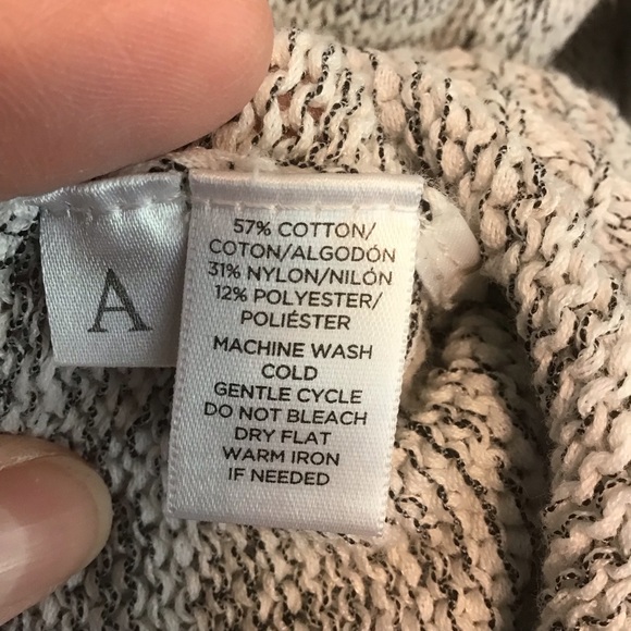 ANN TAYLOR LOFT Women’s White & Black Marled Boat Neck Pullover Sweater XL - Picture 6 of 6